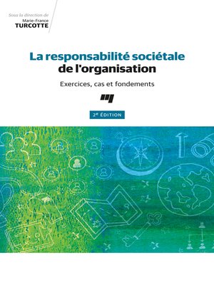 cover image of La responsabilité sociétale de l'organisation, 2e édition
